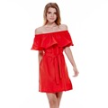 2016New Style Women Off Shoulder Sleeveless Ruffles Fashion Dresses Summer Casual Dress Evening Party Dresses 5Solid