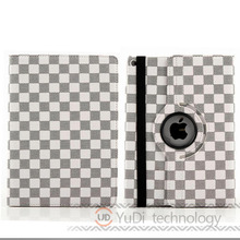 High Quality For iPad 6 Case Plaid Design Business Folio PU Leather Protective Skin For Apple