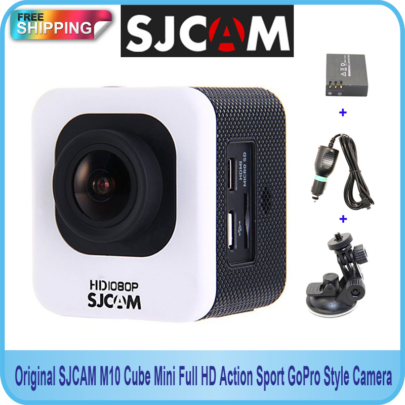 Бесплатная доставка! Оригинальный SJCAM M10 1080 P GoPro камеры стиль экстрим DV действие + дополнительные 1 шт. + автомобильное зарядное устройство + держатель(China (Mainland))