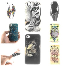 For Apple iphone 4 4s Case Owl tiger Lion sexy lady Painting Ultra thin TPU IMD Silicone Mobile Phone Covers