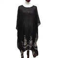 Fashion Flower Embroidered Silk Lace Scarf Satin Tartan Bikini Dress Beach Cover Up Floral Shawl For