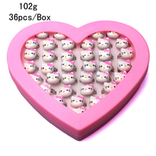 kids gift 36 pcs lot Free shipping Promotion cheap children lovely cute hello kitty open ring