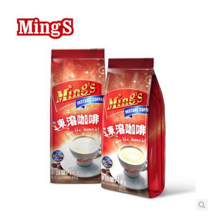 Mings caramel formula macchiato three in one instant coffee 1kg can be for ktv hotel home
