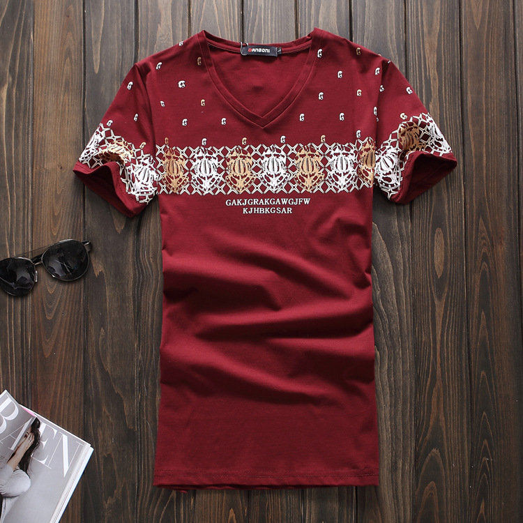 2015 men\'s short sleeved summer style new Korean V...