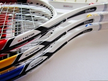 hot Prostaff K-series red yellow tennis racket/racquet/raquets conbination raquete de tenis wite tennis string grip size 4 3/8