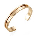 Stainless women Cuff Open Gold Pated Bracelet Simple Twist hair tie bangle bracelet for Women Jewelry