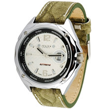 Hombre Homme reloj de cuarzo horas mejor vestido de moda de corea de la pulsera banda de cuero reloj del ejército don novio Julius JAH022