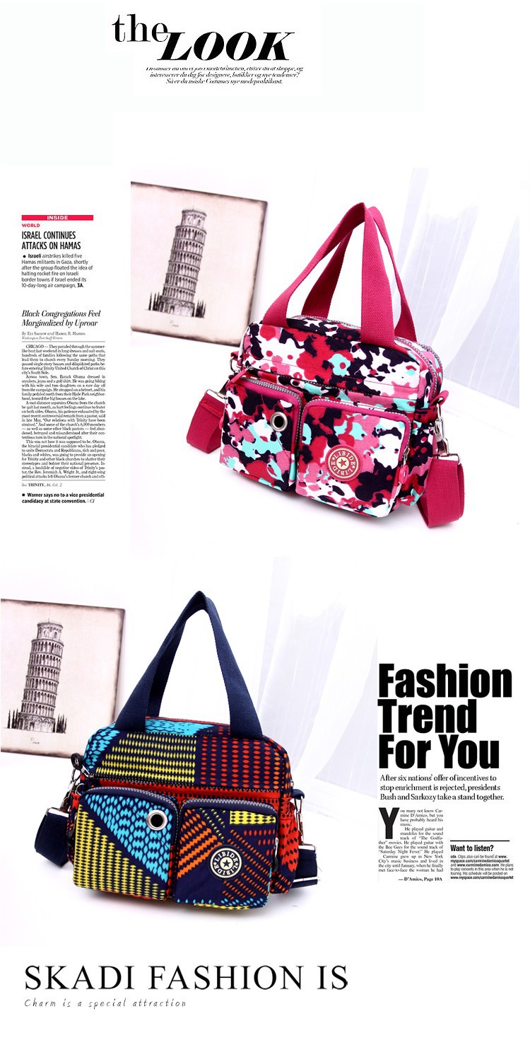 Women Brand Handbag Kip Tote Shoulder Cross-body Bag Bolsas Female