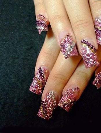 Gracia Beauty Stained Gl Gel Nail Technique Nails How To Apply Glitter Powder On Gel Nails
