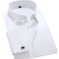 Hot Sale Designer Shirt Men High Quality Dress Shirts 2016 New French Cuff With Cufflinks Men