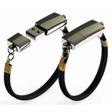 New Arrived Metal Bracelet USB Flash Drive 2.0 Memory Disk 4GB 8GB 16GB 32GB 64GB Storage Device Support Wholesale