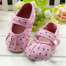 Cute Baby Girl Boy First Walkers Toddler Shoes Boots Dot Bow Children s Shoes Soft Sole