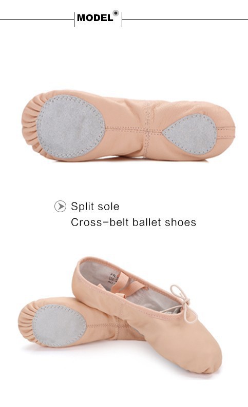 Professional Ballet Shoes Slippers Women Girls Toddler Genuine Leather Zapatillas Ballet Full Split Sole Ballet Dance Shoe 6182