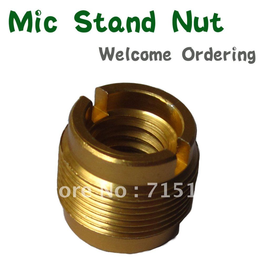 FREE SHIPPING 5pcs/LOT Mic metal Stand Aluminum copper plating Nut