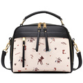 2016 New Women Printing Tote Bag Artificial Leather Ladies Vintage Handbag Women Shoulder Bag Women Messenger