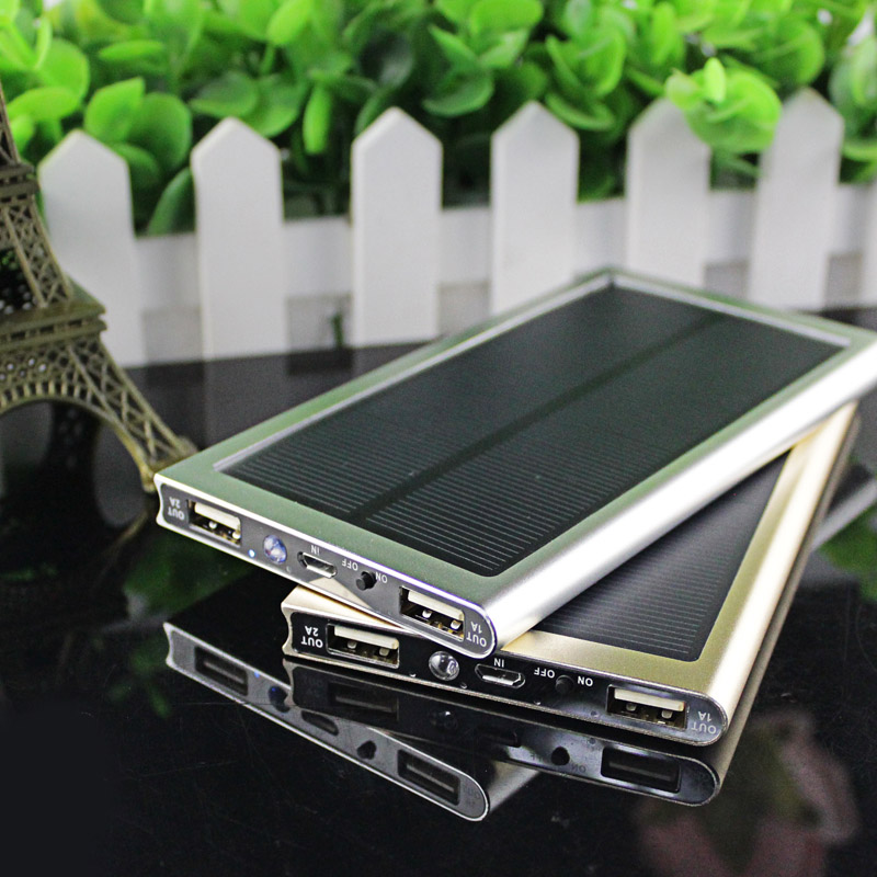 Ultra-thin Solar Power Bank 12000mah Dual USB Metal Case Li- Polymer Battery Solar Charger PowerBank for iphone 6s Ultra-thin Solar Power Bank 12000mah Dual USB Metal Case Li- Polymer Battery Solar Charger PowerBank for iphone 6s