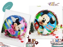 10 unids/lote 18 pulgadas juguetes de los niños minnie y mickey globos para decoración de feliz cumpleaños fiesta de mickey mouse globos del cumpleaños decoración