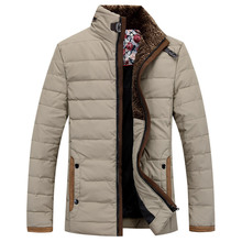 2014 New Fashion Winter Men Thickening  Down coat Stand Medium-long men coat British business casual coat 8N0020