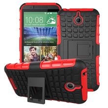 Hybrid Armor Cover Kick-stand Hard Plastic Case for HTC Desire 510 D510