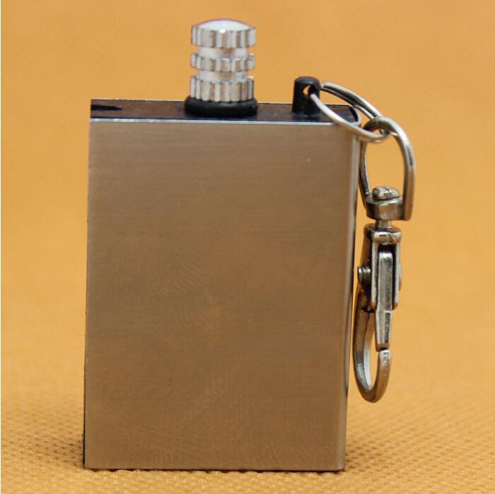 5Pcs Multifunction Metal Lighter Gas Oil Fire Keychain Outdoor Survival