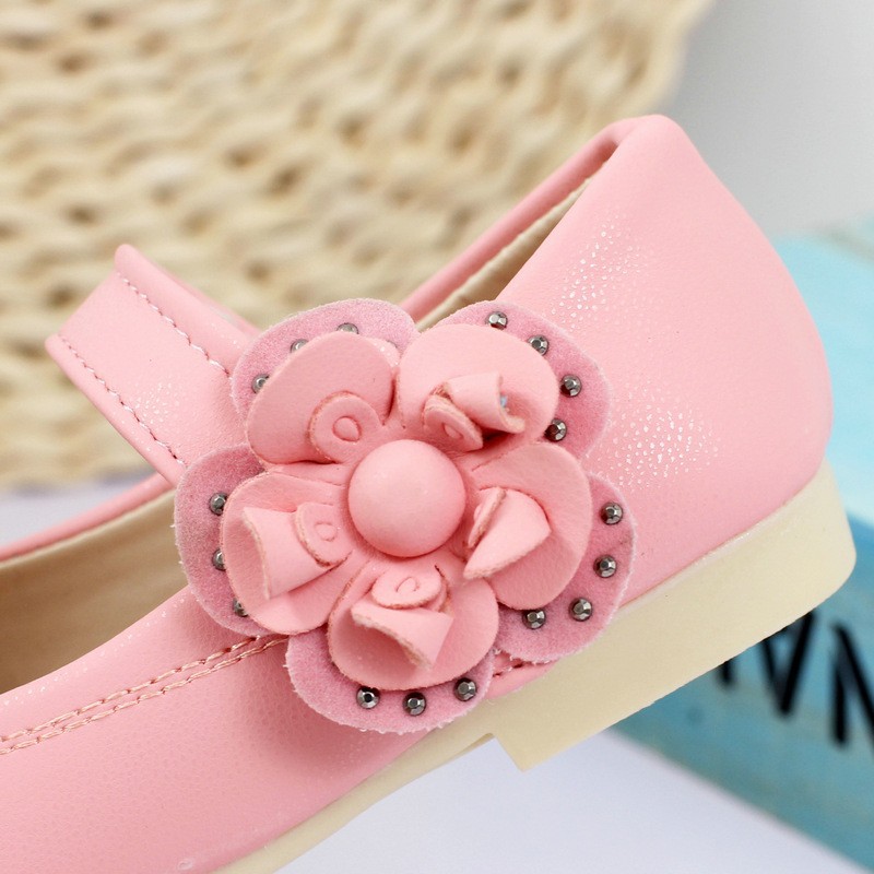girl leather flower shoes (12)