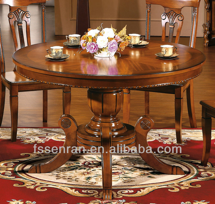 Compra mesa redonda de comedor de madera maciza online al por ... Busco comedor en ospor tunida en caoba