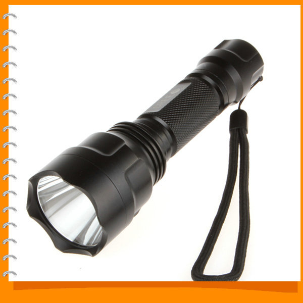 Гаджет  UltraFire C8 300Lm CREE Q5 LED Super Bright Flashlight Torch 5 Mode 18650 Flash Light for Outdoor Camping Hiking None Свет и освещение