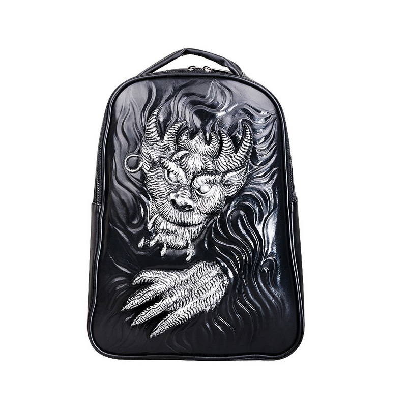 Online Buy Wholesale leather dragon backpack from China leather dragon