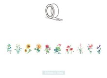 Free Shipping 4cm 10m Wide Beautiful Flower Washi Tape Box packing Adhesive Tape DIY Scrapbooking Sticker