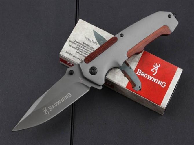Free shipping of Browning F67 survival folding knife handle material steel processing annatto outdoor camping hunting