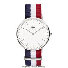 Daniel Wellington luxury fashion brand watches DW military style watches for men nylon strap quartz watch