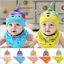 New Arrival Baby Hats Bebes Cap Baby Girl Hat 2 Pcs Set Hat+Scarf Unisex 3-12 Months Baby Boy Cap Knitted Cap