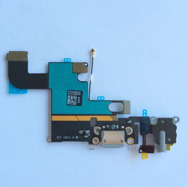 NEW Black Headphone Audio Dock Connector Charging Data USB Port Flex Cable For iPhone 6 4.7 inch Replacment Parts (2)