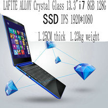 LAFITE ALLOY Crystal Glass 13 3 i7 8GB 128G SSD pc Ultrabook Notebook Computer laptop computer