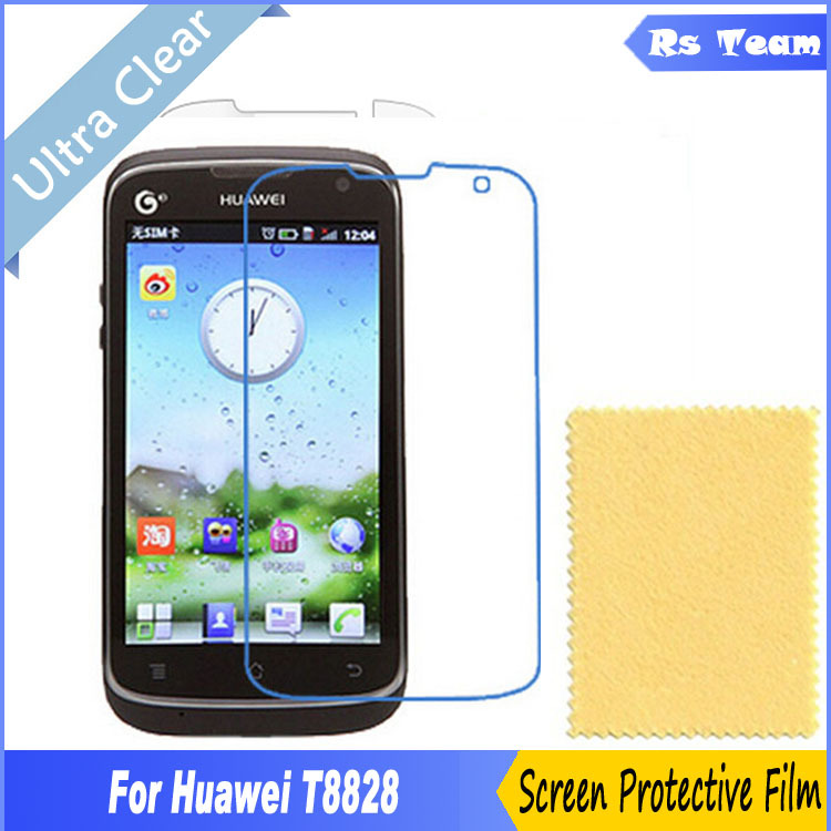 6pcs/lot HD Clear Front Display Screen Protector For Huawei Ascend T8828 Screen Guard Film For Huawei T8828 Protective Film