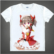 Anime Tou hou Project Unisex cosplay print t shirt summer short sleeve men women fashion t-shirt breathable t shirt