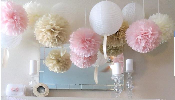 paper  poms paper paper wedding 10cm  flower pom 4 supplies flower  Craft Paper decoration for craft