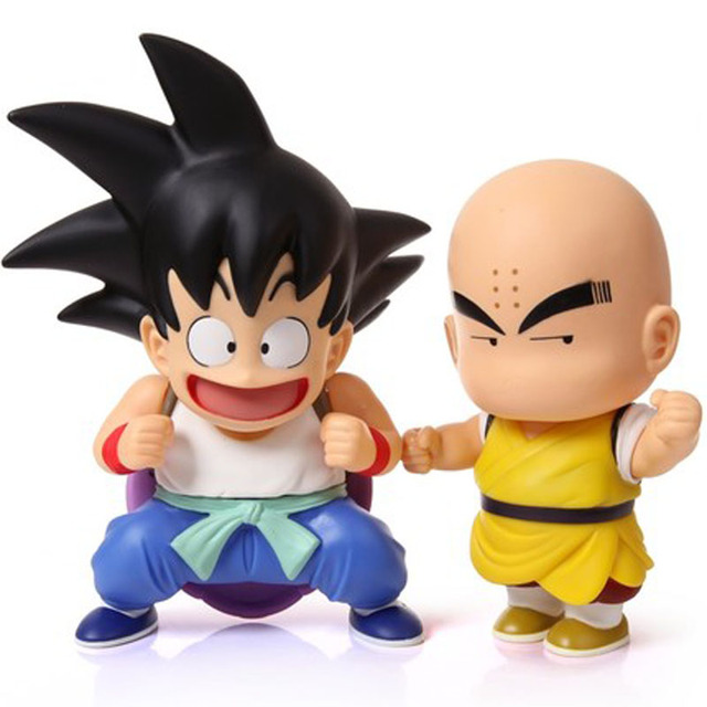 2 Шт./лот Аниме Dragon Ball Z Цифра Гоку Kuririn ПВХ Фигурки Игрушки Dragonball В Коробке Бесплатная Доставка