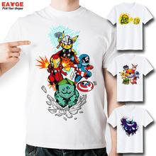 2016 Brand Fashion New Design T Shirt Pokemon Pikachu In Thor Armor Funny Cool Hip Hop 3D T-shirt Comics Printed Tshirt