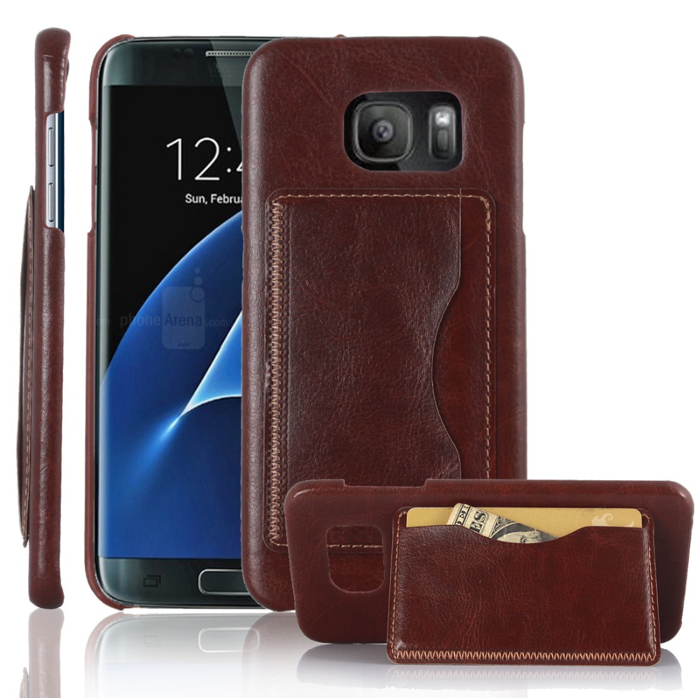 For Samsung Galaxy S7 Edge Plus A310 A510 A710 A3 A5 A7 2016 A9 PU Leather Wallet Card slots stand holder back cover case 5pcs