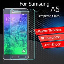 0 3mm Tempered Glass for Samsung Galaxy A5 A5000 2 5D Curved Edge Explosion Fingher Print