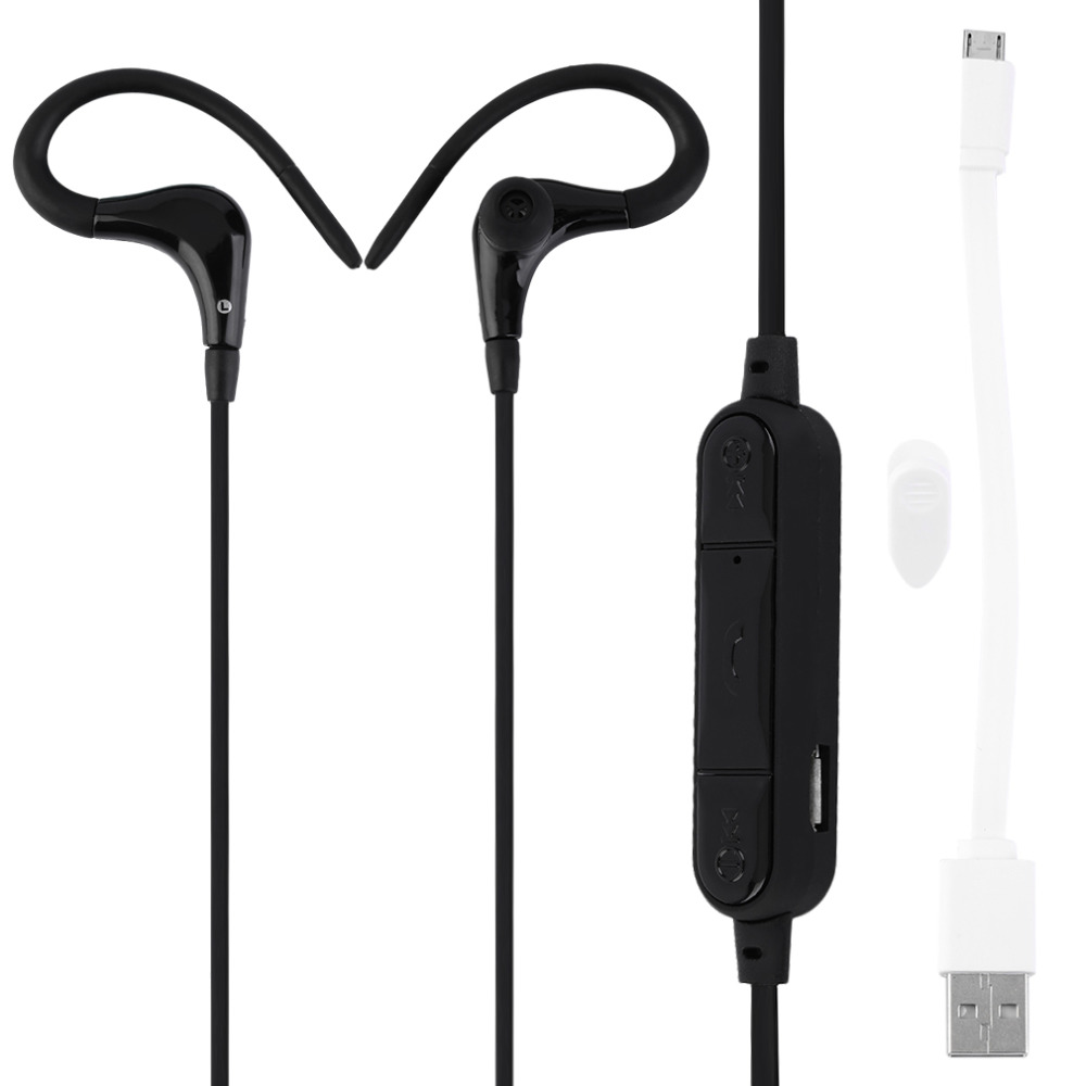 High quality Bluetooth Wireless Headset Ear-Hook Earbud Earphone In Ear Sports Stereo Call hot new