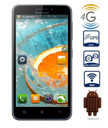 Original Lenovo A606 4G LTE Cell Phone MTK 6582 Quad Core 1 3GHz Android 4 4