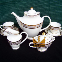 Free shipping, Luxury coffee set d’Angleterre tea set fashion bone china coffee cup and saucer pot set
