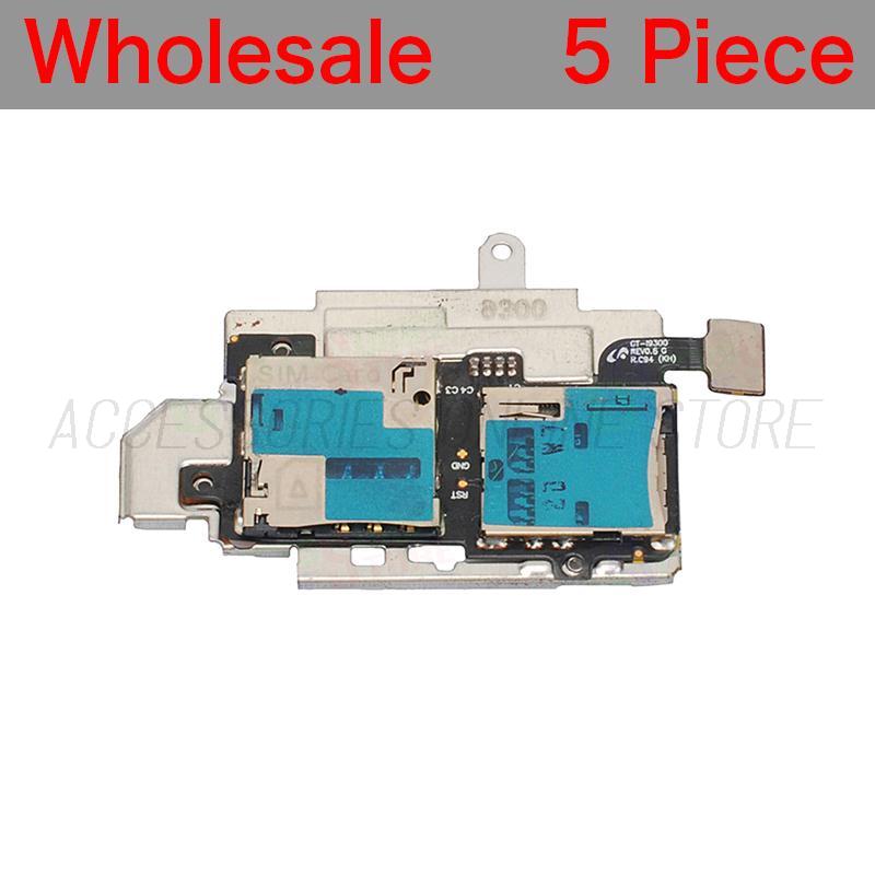 5 Piece Micro SD SIM Card Reader Connector Tray Slot Holder Flex Cable For Samsung Galaxy S3 i9300 SIM Card Reader Wholesale