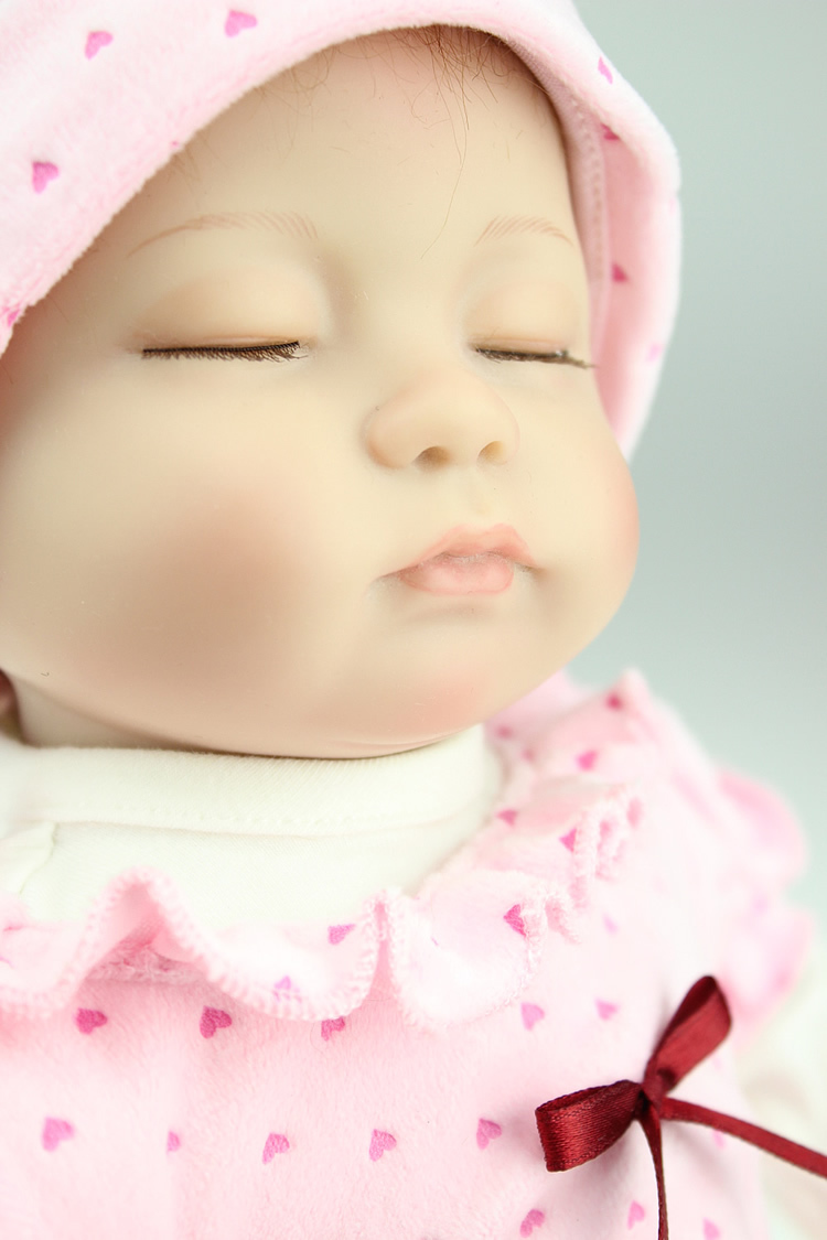 Realistic Sleeping baby girl doll 18 inch handmade lifelike fashionable reborn baby doll new design sweet baby gift for children