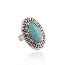 R116 Wholesale 4 styles randomly send Nation Bohemian style Turquoise Ring jewelry for women 2015 randomly