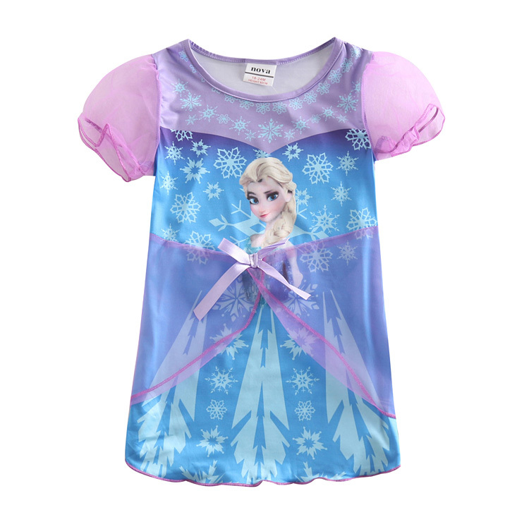 Girl elsa Elsa summer dress Children dress for Girls party dress Girl Princess Elsa Dress Kids Clothing H5261