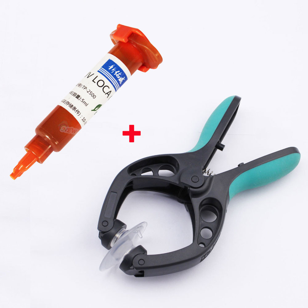 5mL UV Glue LCD Screen Opening Tool Separation Plier Panel Suction Cups Clamp Mobile Phone Repair
