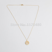 New Fashion Tree Gold Silver Long Chain Small Pendant Necklace Tree of Life Plant Necklaces for